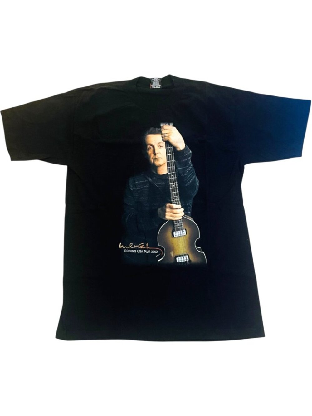 PAUL McCARTNEY CONCERT SHIRT Driving USA Tour Cities Dates 2002 Beatles - Large - Picture 3 of 4